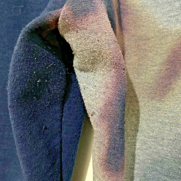 Custom Bleach Tie Dye Sweatpants Size 0X Blue Athleisure Athletic Loungewear - Picture 5 of 5